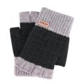 Unisex Winter warme, mit halbe Fingerhandschuhe fingerlose Handschuhe Acrylhandschuhe